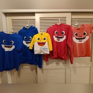 Baby shark family Halloween costumes sweatshirts/shirts (5)